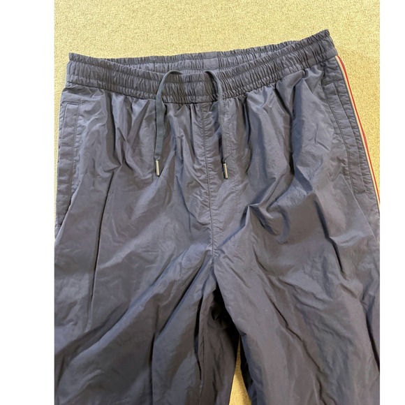 Uniqlo Roger Federer JW Anderson Track Pants Mens Large Navy Blue Jogger - Picture 6 of 10